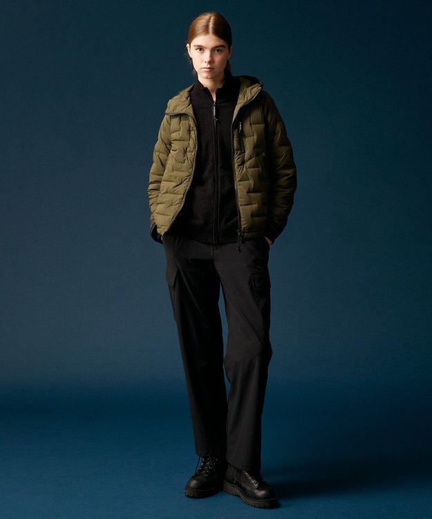 JOSEPH ABBOUD MOUNTAIN 【軽量/ソフト】ニットフリース スタンド ジップ ニット ブラック系