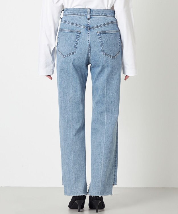 NAVE 【ReNAVE　洗える】ストレッチデニム スカイブルー