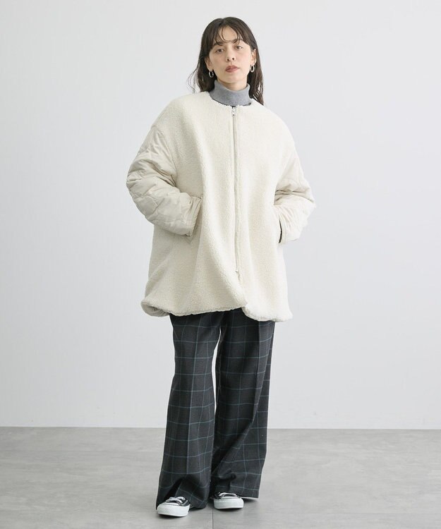 AMERICAN HOLIC 軽ポカ２ＷＡＹリバーシブルキルトアウター Ivory