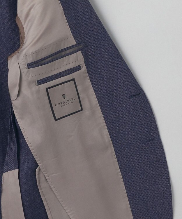 GOTAIRIKU 【DORMEUIL】ドーメル HEXAGON リネン ジャケット_ネイビー ネイビー系8