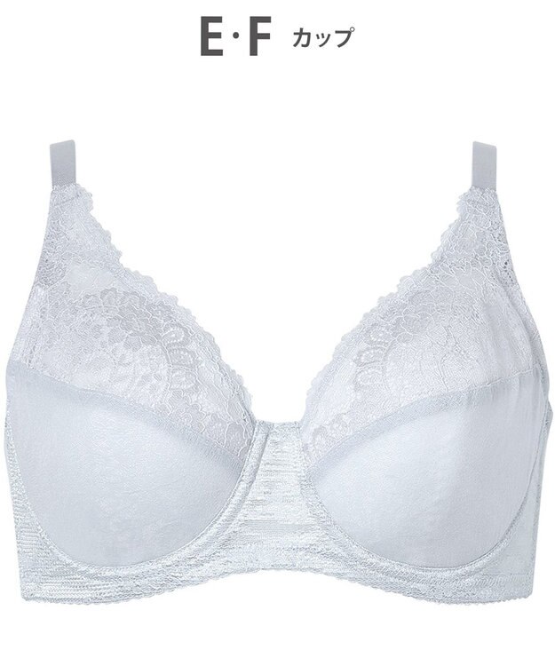 Wing ブラジャー 汗のベタつきや不快感を軽減 背中すっきり 自然なまる胸メイク 【夏のうすかるブラ】 フルカップブラ 春 夏 KB2173 ウイング／ワコール サックス