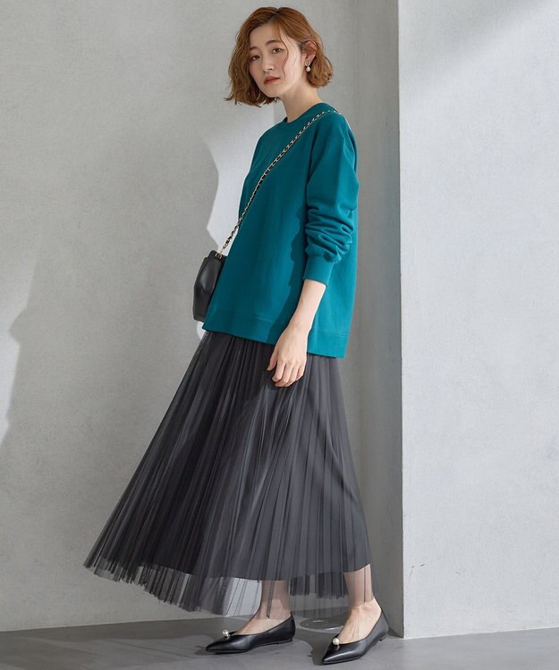 23区 【一部店舗限定/洗える】カラー スウェット エメラルドグリーン