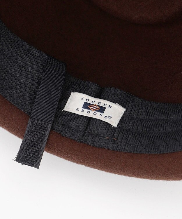 JOSEPH ABBOUD 【サイズ調整可】フェルトハット ダークブラウン系