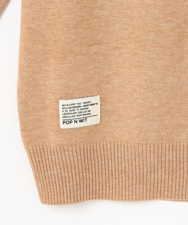 PW CIRCULUS 【WOMEN】LEOPARD ジャガードタートルニット ベージュ系