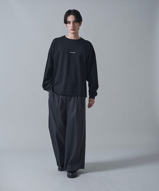 WEGO リバーシブルワンポイントT（LS） ブラック