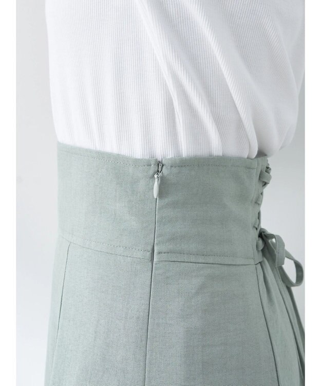 earth music&ecology バックレースアップスカート Mint Green