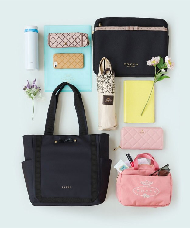 TOCCA 【A4サイズ対応・撥水】PLENTIFUL A4 NYLONBAG ナイロンバッグ ネイビー系