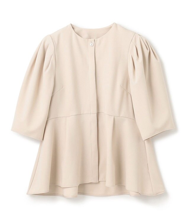 UNFILO 【VERY×UNFILOコラボ】BEAUTY MOVE ペプラムブラウス アイボリー