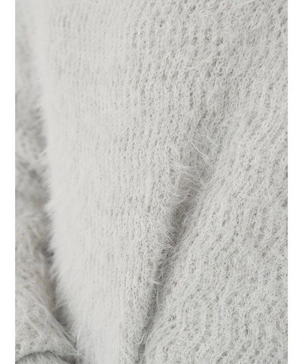 earth music&ecology ゆるモヘアライクレースニット Light Gray