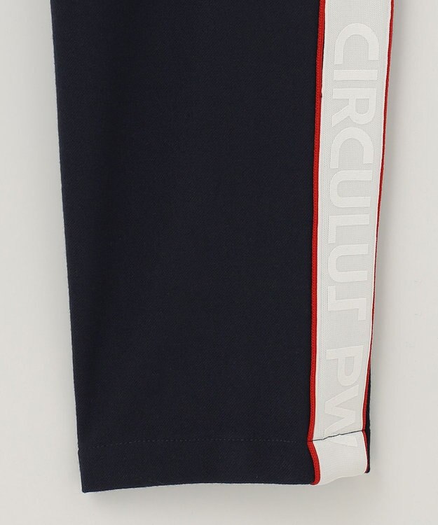 PW CIRCULUS 【MEN】【洗える/帯電防止/ストレッチ】ロゴ サイドライン パンツ ネイビー系