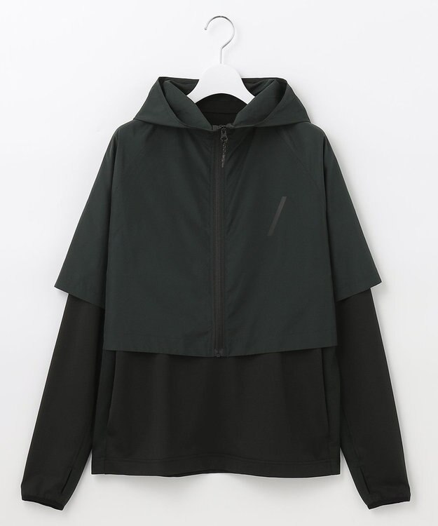 UNFILO 【ユニセックス】レイヤードプルオーバー ブラック系