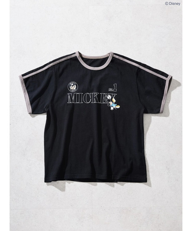 AMERICAN HOLIC ラインＴシャツ　Ｂｌａｃｋ／Ｄｉｓｎｅｙ Black