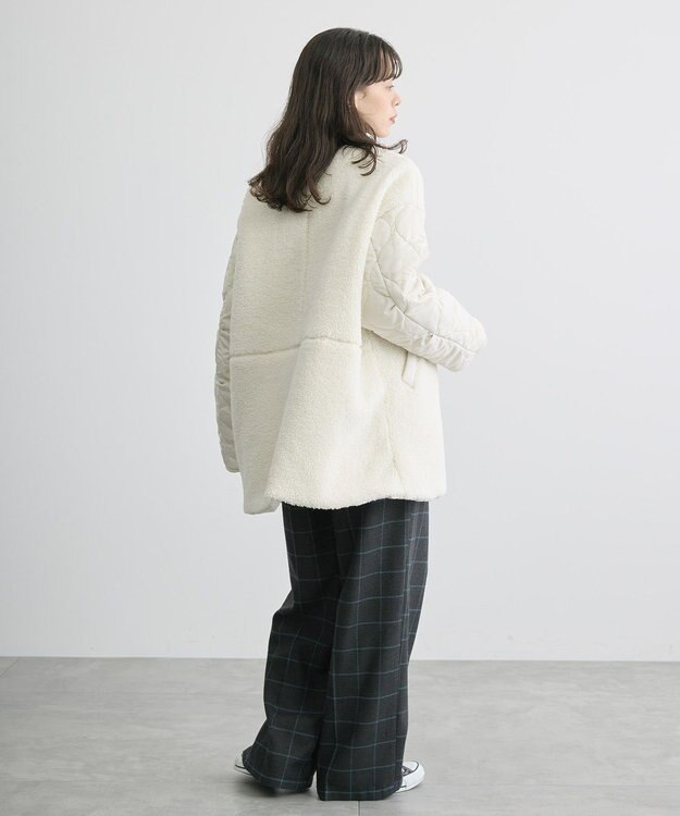 AMERICAN HOLIC 軽ポカ２ＷＡＹリバーシブルキルトアウター Ivory