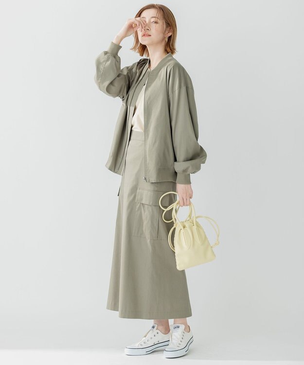 23区 【洗える】テンセルストレッチ ドルマン ニット ベージュ系