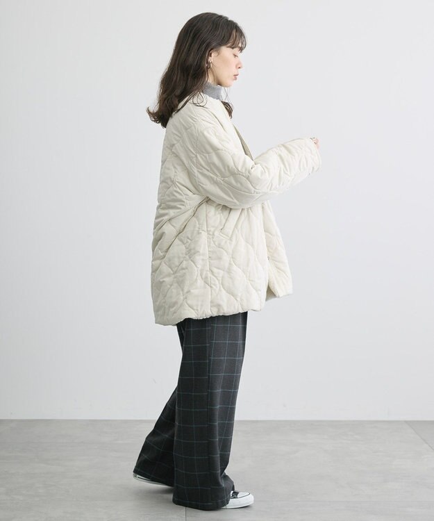 AMERICAN HOLIC 軽ポカ２ＷＡＹリバーシブルキルトアウター Ivory