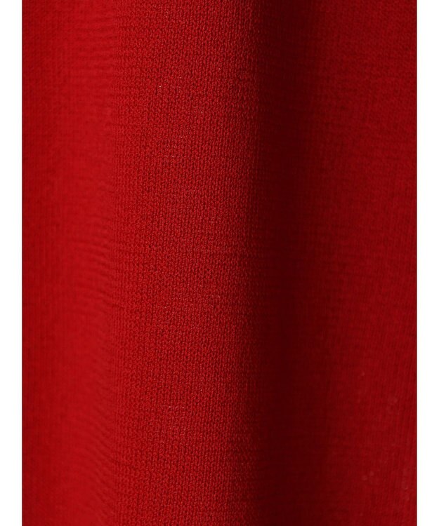 CRAFT STANDARD BOUTIQUE UVカット/接触冷感/マシンウォッシャブル/Vネックニットカーディガン Red