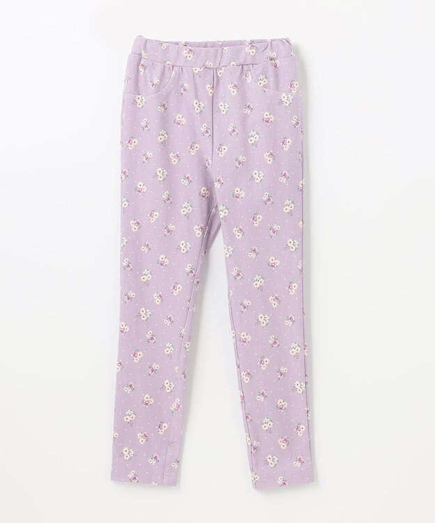 ANY KIDS 7daysガーリーパンツ(カットソー) ラベンダー花柄