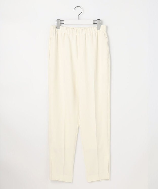 UNFILO 【ストレッチ/洗える】出会えるパンツ テーパード アイボリー系