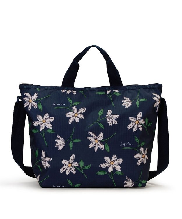 LeSportsac DELUXE EASY CARRY TOTE/フローラルブルームズネイビー フローラルブルームズネイビー