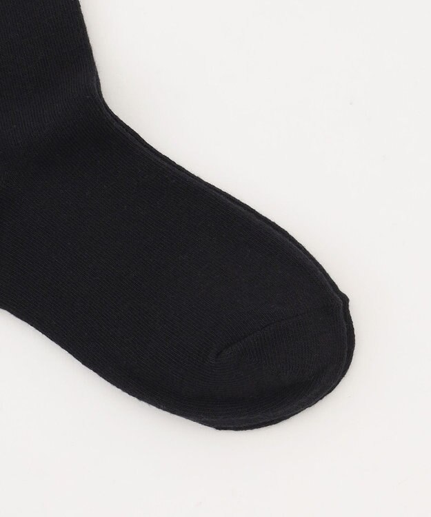 ANY KIDS ネコ刺繍　ハイソックス ブラック