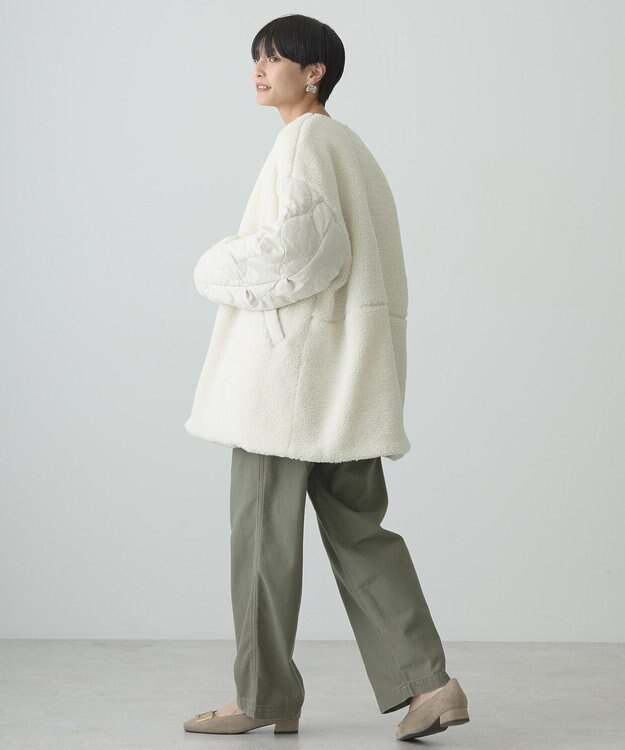 AMERICAN HOLIC 軽ポカ２ＷＡＹリバーシブルキルトアウター Ivory