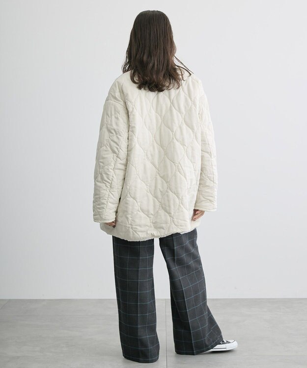 AMERICAN HOLIC 軽ポカ２ＷＡＹリバーシブルキルトアウター Ivory