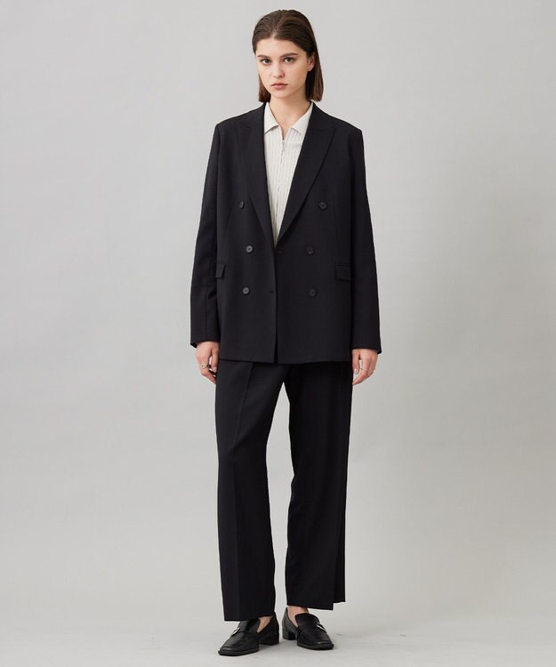 ICB 【洗える】シルクヴィスコースハイゲージ ジップアップカーディガン トープ系