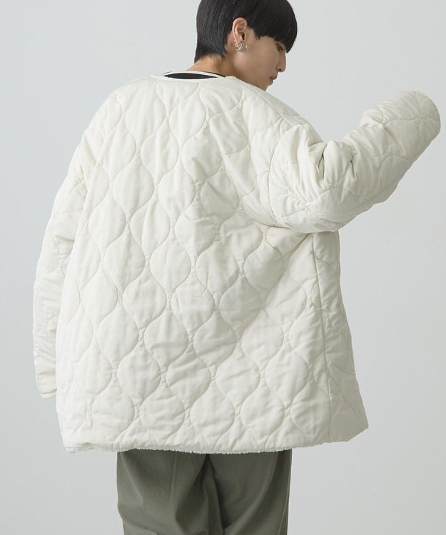 AMERICAN HOLIC 軽ポカ２ＷＡＹリバーシブルキルトアウター Ivory