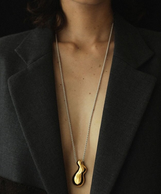 simoe Kira Necklace L / 02 シルバー×ゴールド