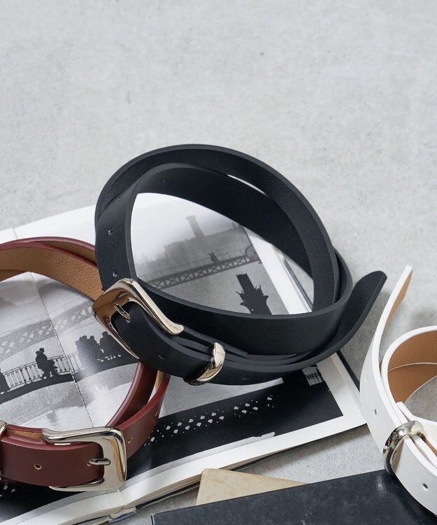 WEGO Lプレーン細ベルト ブラック