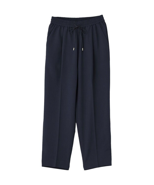 YECCA VECCA 【UVカット】サラサライージーテーパードパンツ Navy