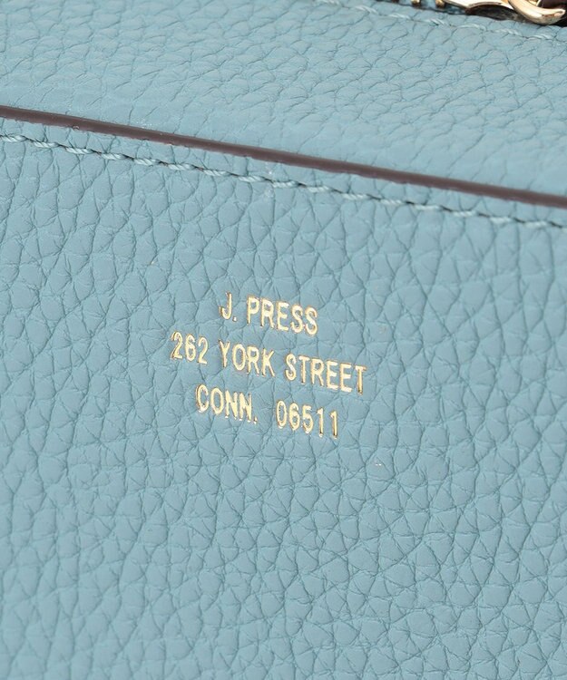 J.PRESS LADIES 【2way】レザー ショルダー バッグ ダルブルー系
