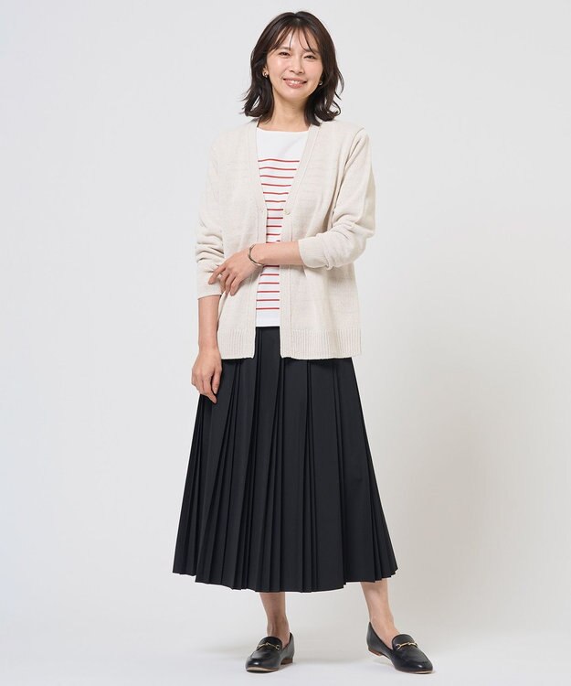 J.PRESS LADIES S 【WEB限定カラーあり】TC ライトタンブラー プリーツ スカート 【WEB限定】ブラック系