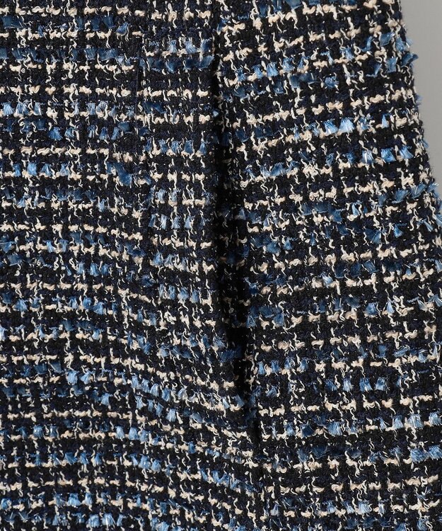 23区 【先行予約】GIOLICAツイード フォルム ジレ ネイビーミックス