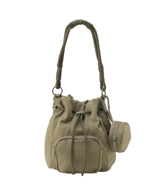 AMERICAN HOLIC ドローコード巾着ショルダーバッグ Khaki