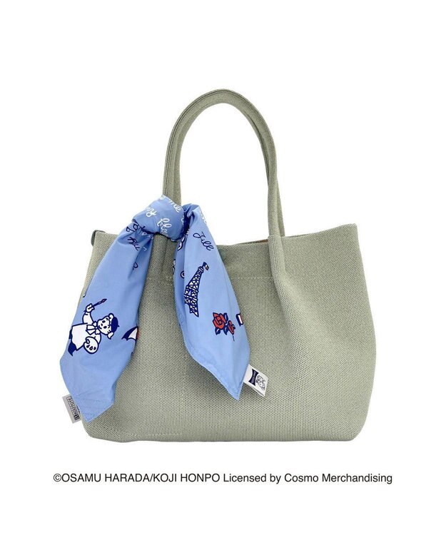 ROOTOTE 6379【スカーフのようなトート】OSAMU GOODS(R)×ROOTOTE タブロー50.オサム-A 02：サックス