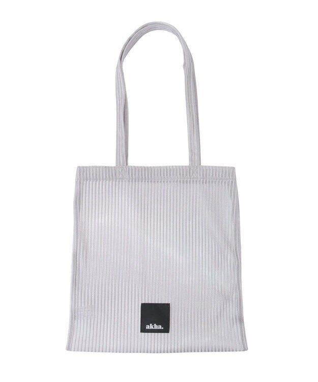 CRAFT STANDARD BOUTIQUE akha.ストライプメッシュトートバッグ Gray