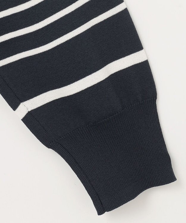 ANY ゆるチュニックニット ネイビー×エクリュ