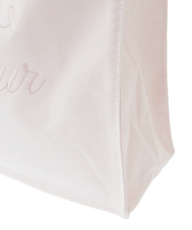 Maison de FLEUR ブランドロゴ刺繍スクエアトートバッグ Light Pink