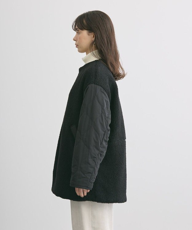 AMERICAN HOLIC 軽ポカ２ＷＡＹリバーシブルキルトアウター Black