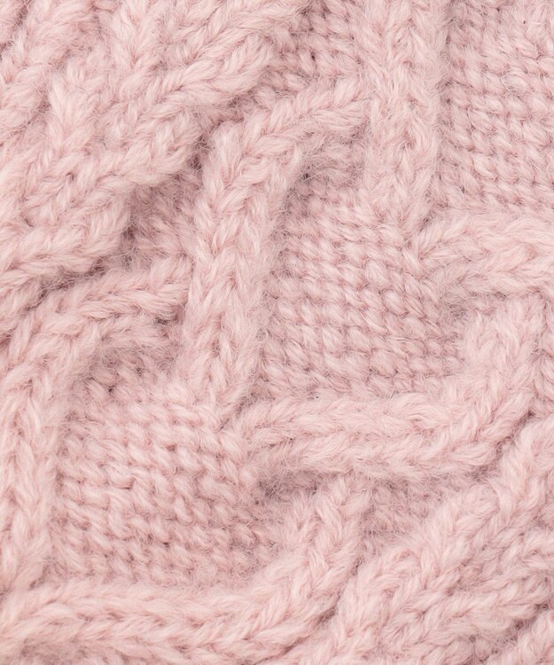 ANY KIDS ケーブルニット手袋 ピンク