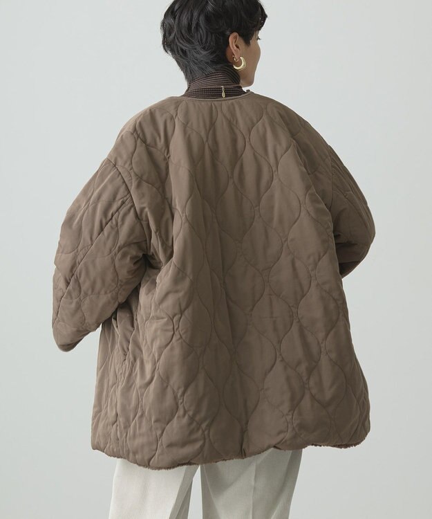 AMERICAN HOLIC 軽ポカ２ＷＡＹリバーシブルキルトアウター Mocha