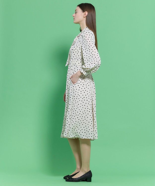 TOCCA 【八木アリサさん着用】【消臭】PROMISE RIBBON ROSETTE ドット柄ドレス アイボリー系5