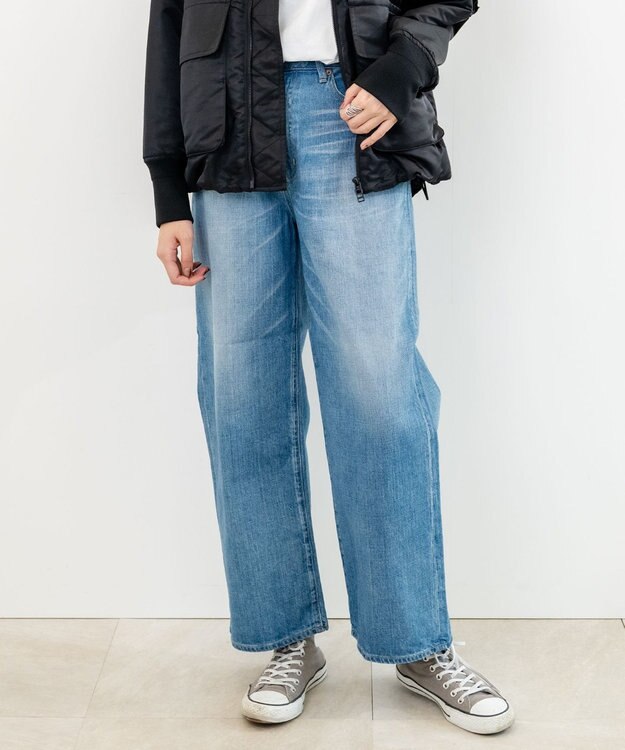 caqu FS wide boy's ワイドシルエットデニム 3years