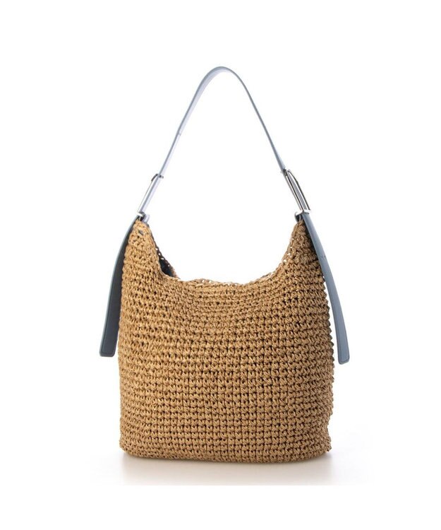 UNBILLION カシュカシュ cachecache / フリーハンドルクロッシェトートバッグ ブルー