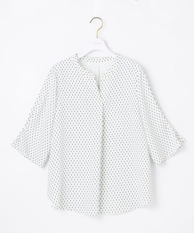 ANY SIS 【洗える】カフリングポイント ブラウス アイボリー