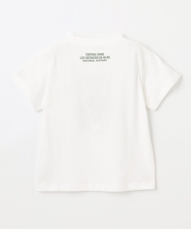 ANY KIDS 恐竜プリント 半袖 Tシャツ オフホワイト（トリケラトプス）