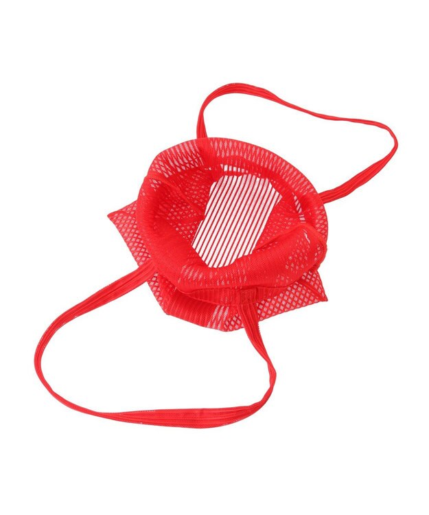 CRAFT STANDARD BOUTIQUE akha.ストライプメッシュトートバッグ Red