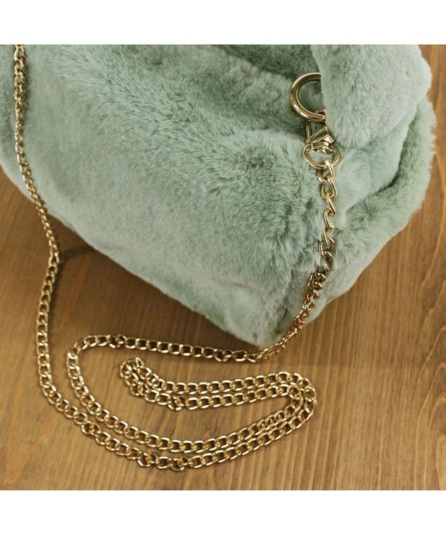 ROOTOTE 1263【ふわふわ素材】LT.ベビールー.ファー-B 04：ピスタチオ