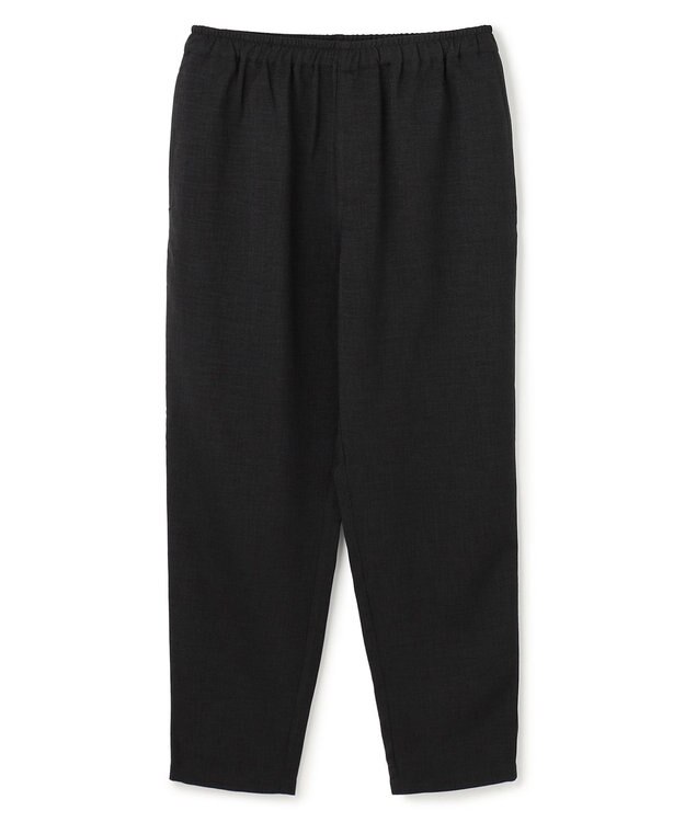 UNFILO MENS リネンライク イージーテーパード ブラック